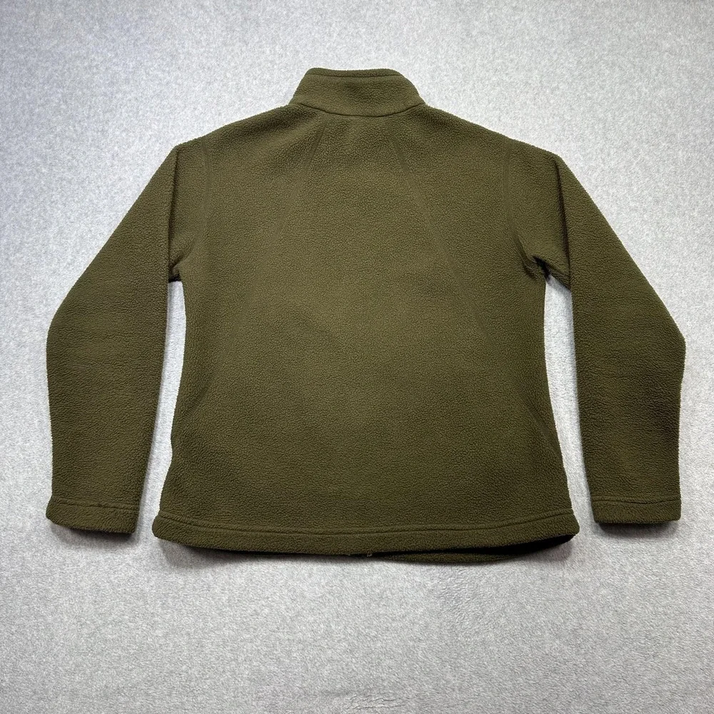 Vintage Patagonia Synchilla Jacket Women Medium Brown Green Zip Pockets 2000 USA